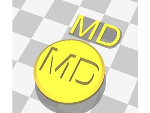 md spinner cap toys & games 3d print model - Mito3D