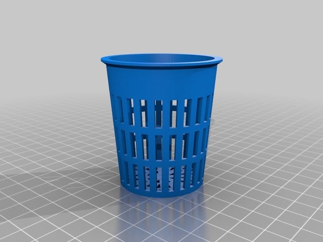 meine angepasste parametrische net-pot-net-cup-Hydroponik, aeroponics fogponics outdoor & Garten kundengebundene 3D print model - Mito3D