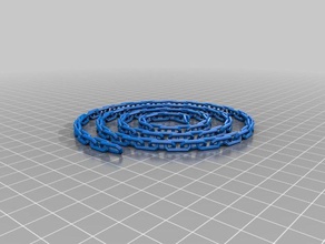 100 link chain customized 3d print model - Mito3D