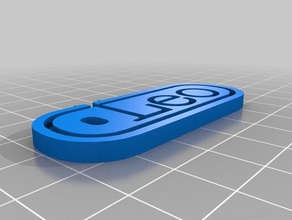 leokeychainbar Schlüsselanhänger kundengebundene 3d print model - Mito3D