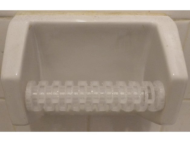 toiletpaper porta rotolo bagno flessibile primavera titolare di carta igienica 3D print model - Mito3D
