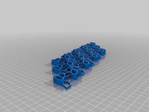 my tessellating convex pentagon math customized 3d print model - Mito3D