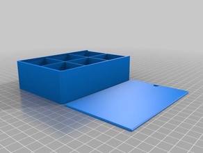 box 3x2 w lid tool holders & boxes customized 3d print model - Mito3D