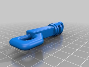 clip-en el anillo de la correa llaveros 3d print model - Mito3D