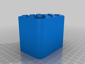 il mio personalizzato batteria case4s3p i contenitori su misura 3d print model - Mito3D