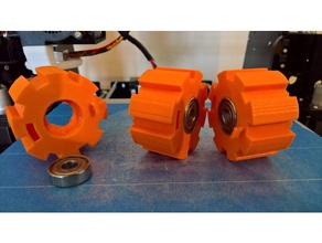 anet a8 ballbearing spoolholder Impressora 3d acessórios rolamento de esferas suporte billes derouleur bobine filamento spool titular roulement 3d print model - Mito3D