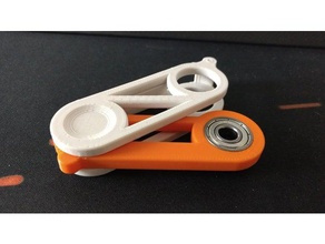 fidget 'flip knife' flipper toy toys & games bearing flip knife no support 3d print model - Mito3D
