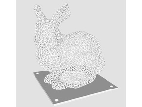 stanford tavşan bahçe tealight açık ve 3d print model - Mito3D