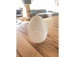 kırık yumurta yiyecek ve içecek Paskalya easteregg yumurtası 3d print model - Mito3D