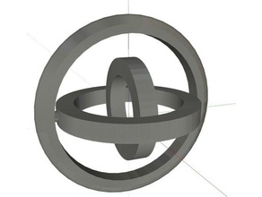 gyroscope sculptures figit spinner 3d print model - Mito3D
