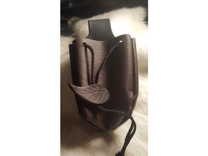bag holding pattern - leathercraft diy leather leatherworking 3d print model - Mito3D