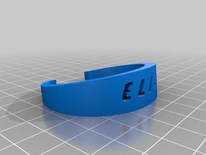 mis personalizado pulsera de elia las pulseras 3d print model - Mito3D