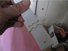 curtain clip slider replacement 25mm bars parts holder hook slide 3d print model - Mito3D