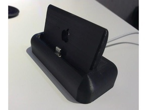 dock iphone 7 mobile phone 3d print model - Mito3D