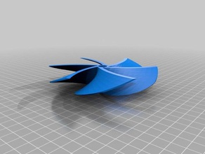 my customized openscad turbine propeller generator engineering 3d print model - Mito3D