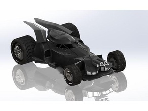 batmobile - batman v superman-dawn-justice-Modell Requisiten 3d-drucken 3d-slash Montage automotive genial batman-symbol Film prop Form solidworks Reifen Rad 3d print model - Mito3D