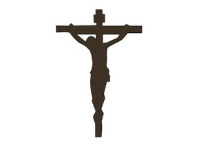 crucifix art de la croix jésus wslab 3d print model - Mito3D
