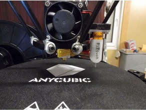 anycubic kossel bltouch Lüfter montieren 3d-Drucker Teile 3d print model - Mito3D