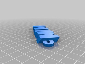 mon personnalisés iamburny du texte - nom porte-clés télécommande de l'organisation personnalisé 3d print model - Mito3D