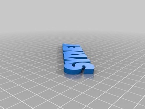 mon personnalisés iamburny du texte - nom porte-clés télécommande de l'organisation personnalisé 3d print model - Mito3D