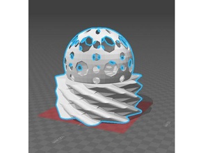 agitare a base di disegno palla art 3d print model - Mito3D
