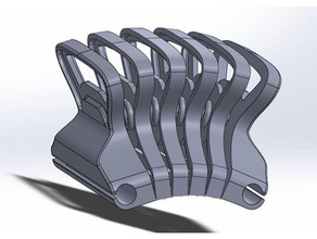 flexible sandblock hand tools flex round sandpaper 3d print model - Mito3D