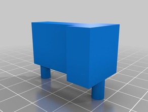 ıkea billy çift peg destek yedek parça hack raf 3d print model - Mito3D