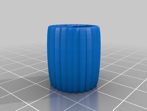 spiky barrel 3d printing tests ajp123 calibration madewithtinkercad simple test toy 3d print model - Mito3D