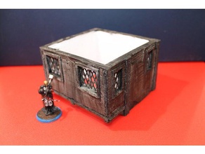 old quarters building games fantasy malifaux medieval scenery tabletop gaming terrain 3d print model - Mito3D