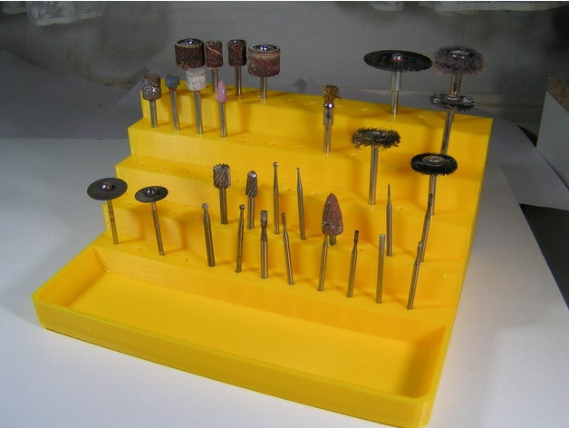 dremel bit holder tool holders & boxes accessories 3D print model - Mito3D