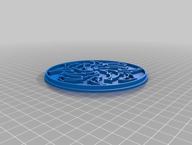 i delfini segni e loghi su misura 3D print model - Mito3D