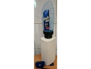 duschdas wella professional 1l bottle decant bathroom adapter decanter shower 3d print model - Mito3D