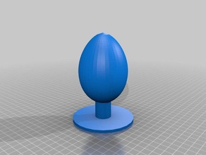 easter egg stand sculptures art 3d print model - Mito3D