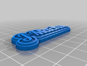jmachu f3d Schlüsselanhänger kundengebundene 3d print model - Mito3D