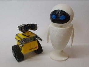 eva cartoon wall- model robots 3d print model - Mito3D