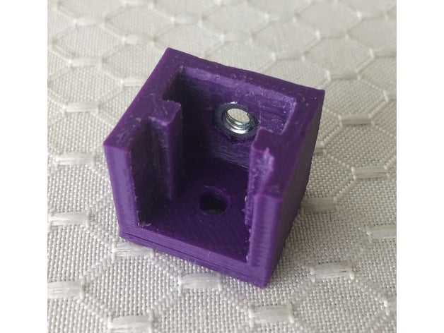 Aluminium extrusion Bohrschablone 3d Drucker Zubehör 1515 2020 90deg 90 Grad aluminium aluminium-Profil Aluminium-extrusion drill bohren drilling-guide Bohrlehre Befestigungen jig mechanisch ist Metrik 3D print model - Mito3D