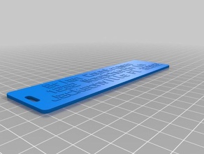 my customized double-sided luggage label accessories 3d print model - Mito3D