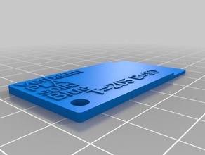 verbatim bleu pla de l'échantillon la puce Imprimante 3d accessoires personnalisé 3d print model - Mito3D