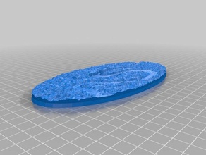 rio de lava da base dados 90mm brinquedo & acessórios para jogos personalizado 3d print model - Mito3D