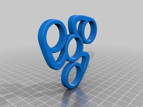 torcida tri-spinner brinquedos & games fidget giratório spinner 3d print model - Mito3D