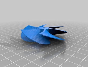 meu personalizados openscad turbina hélice gerador de engenharia personalizado 3d print model - Mito3D