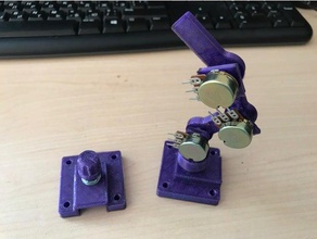 joystick robotic arm potentiometer robotics 3d print model - Mito3D