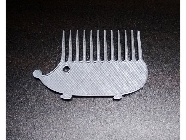 riccio pettine famiglia animale facile regalo capelli il nate creare istrice presente semplice utile 3D print model - Mito3D