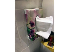 des mouchoirs en papier tissu de support boîte la salle bains accessoires halter halterung le titulaire kirkland kleenex mont taschent cher tissus tissuebox 3d print model - Mito3D