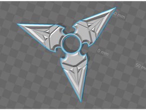 genji star fidget spinner toys & games fidgettoy geek hand nerd overwatch play toy 3d print model - Mito3D