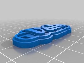 vale Anahtarlık özelleştirilmiş 3d print model - Mito3D