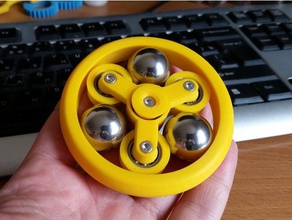 spinner nuevo sistema juguetes mecánicos las bolas fidget fidget-juguete fidgetspinner mano anillo openscad 3d print model - Mito3D