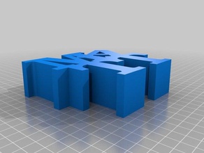 word sculpture matt sculptures customized 3d print model - Mito3D