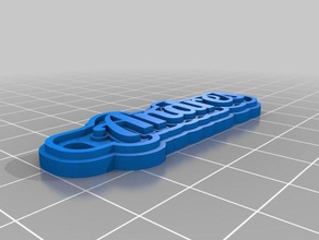 andres keychains customized 3d print model - Mito3D