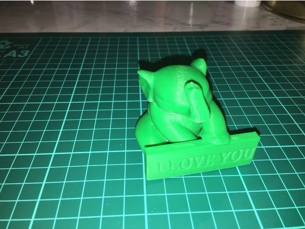 elefante te amo las esculturas el 3D print model - Mito3D